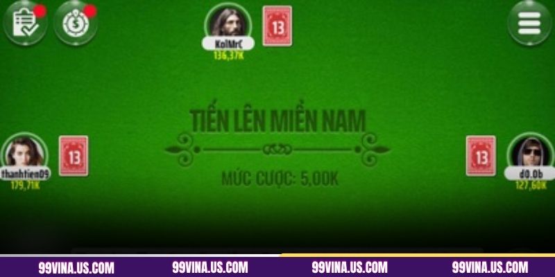 Tổng quan về game bài tiến lên tại 99VINA